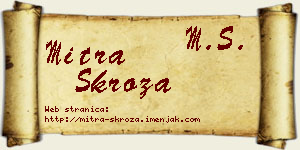 Mitra Skroza vizit kartica